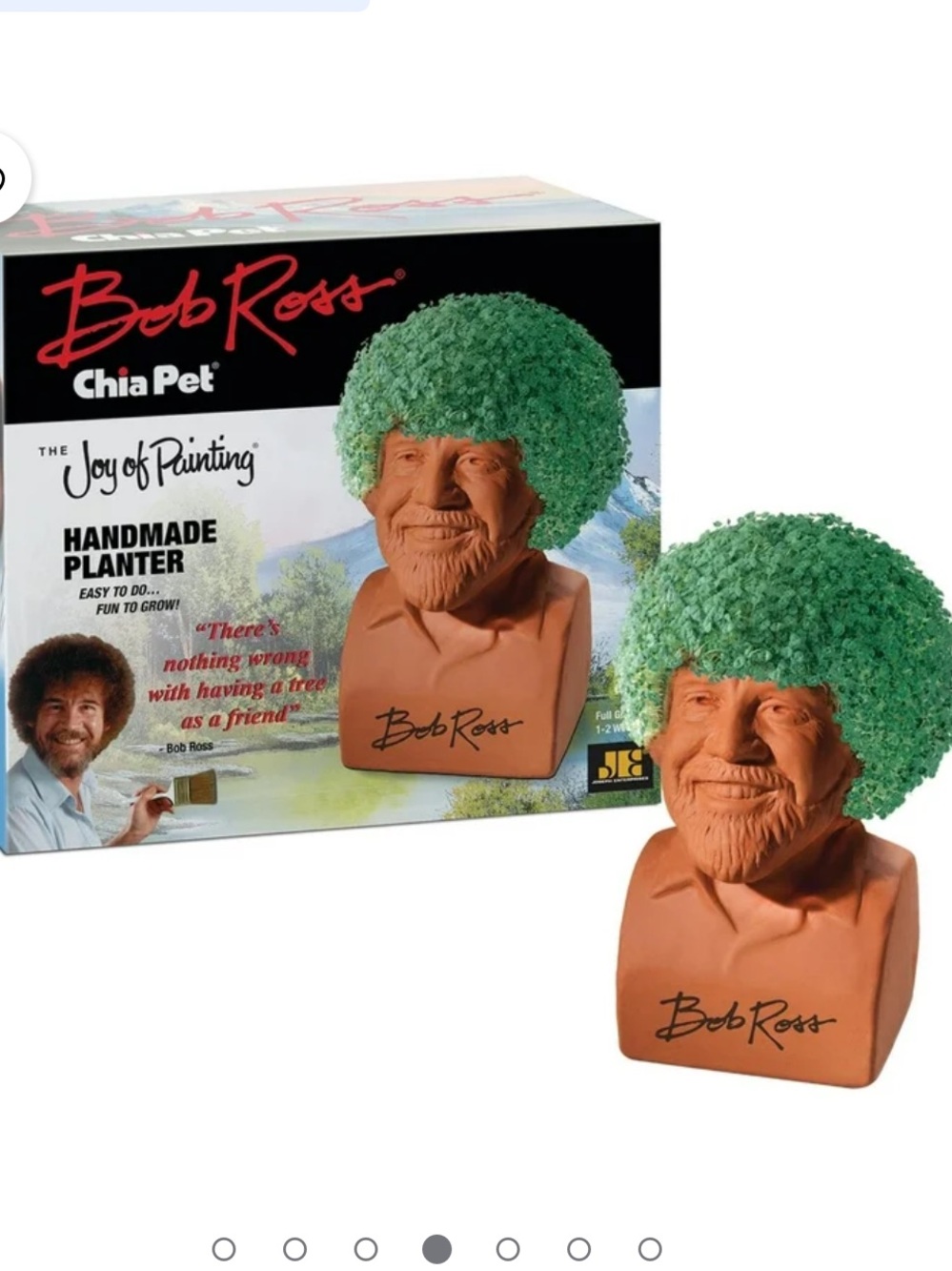 NWT Bob Ross The Joy of Painting Chia Pet